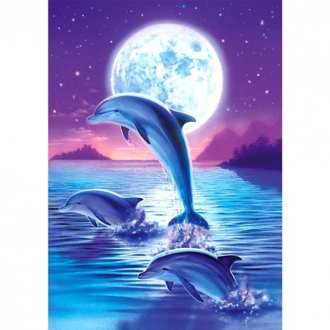 Dolphin - Full Round Diamond Painting