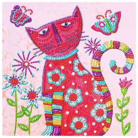Cat - Crystal Rhinestone Diamond Painting