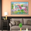 Pink Horse - Full Round Diamond Painting
