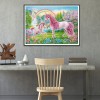 Pink Horse - Full Round Diamond Painting