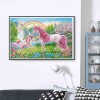 Pink Horse - Full Round Diamond Painting