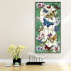 Flowers Butterflies-Full Round Diamond Painting