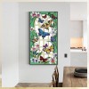 Flowers Butterflies-Full Round Diamond Painting
