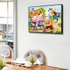 Cartoon Pigs -Full Round Diamond Painting