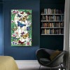 Flowers Butterflies-Full Round Diamond Painting