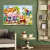 Cartoon Pigs -Full Round Diamond Painting