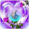 Love Dolphin - Full Round Diamond Painting