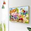 Cartoon Pigs -Full Round Diamond Painting