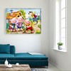Cartoon Pigs -Full Round Diamond Painting
