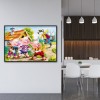 Cartoon Pigs -Full Round Diamond Painting