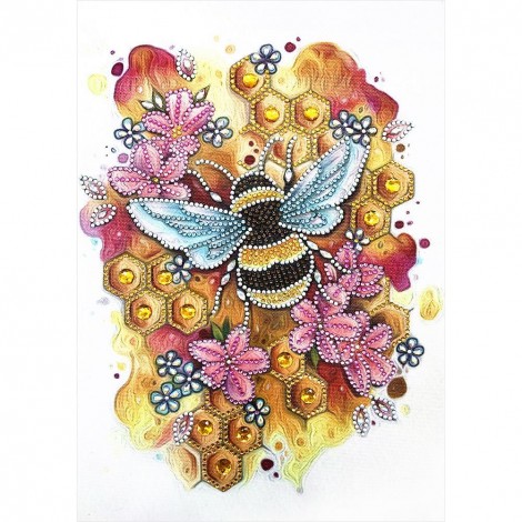 Bee - Crystal Rhinestone Diamond Painting