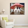 Umbrella Dog - Full Round Diamond Painting