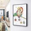 Owl-Partial Round Diamond Painting