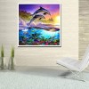 Dolphin - Full Round Diamond Painting(30*30cm)