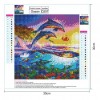 Dolphin - Full Round Diamond Painting(30*30cm)