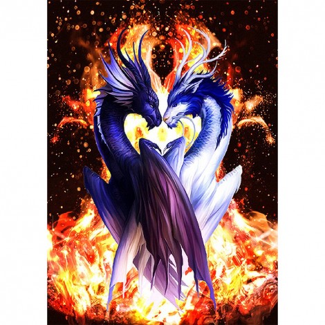 Dragon- Full Round Diamond Painting