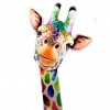 Cute Colorful Giraffe - Partial Round Diamond Painting