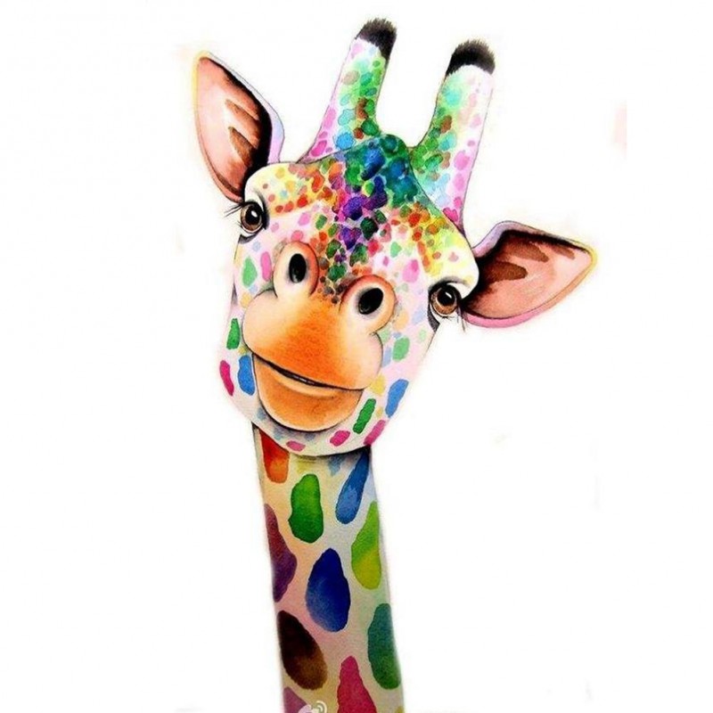 Cute Colorful Giraff...