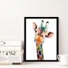 Cute Colorful Giraffe - Partial Round Diamond Painting