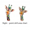 Cute Colorful Giraffe - Partial Round Diamond Painting