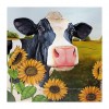 Sunflower Cow - Full Round Diamond Painting