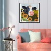 Sunflower Cow - Full Round Diamond Painting