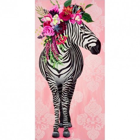 Zebra - Crystal Rhinestone Diamond Painting(85x45cm)