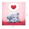 Heart Bear - Partial Round Diamond Painting(30*30cm)