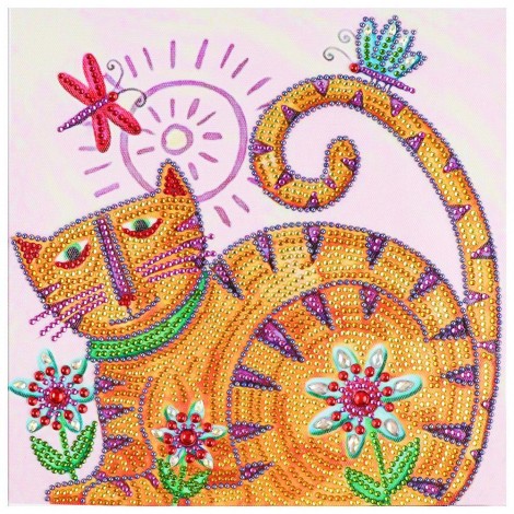 Cat - Crystal Rhinestone Diamond Painting