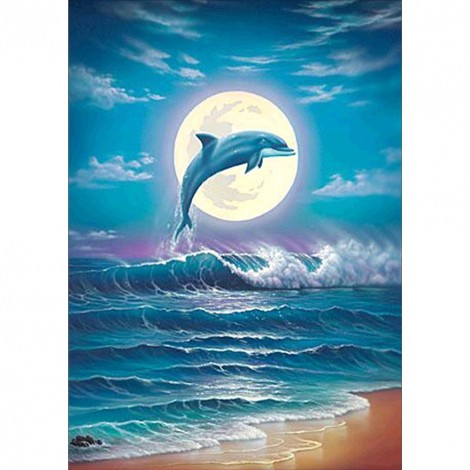 Dolphin - Full Round Diamond Painting