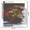 Cat Kiss Rose - Full Round Diamond Painting