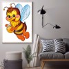 Cartoon Flying Bee- Full Round Diamond Painting