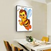 Cartoon Flying Bee- Full Round Diamond Painting