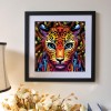 Colorful Leopard- Full Round Diamond Painting