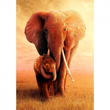 Elephant  - Full Round Diamond Painting