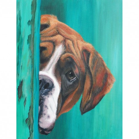Dog-Full Round Diamond Painting