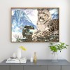 Snow Leopard - Full Round Diamond Painting