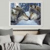 Two Wolves - Full Round Diamond Painting