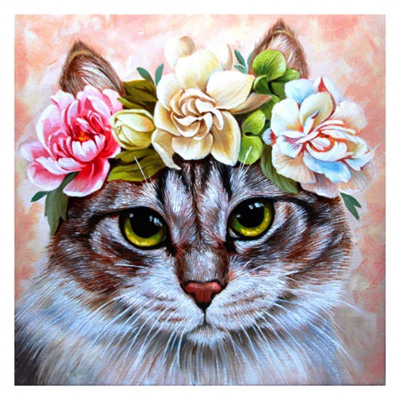 Flower Cat - Full Sq...