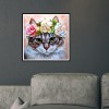 Flower Cat - Full Square Diamond Painting(30*30cm)