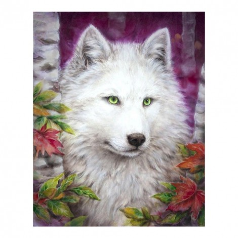 Wolf - Full Round Diamond Painting(30*36cm)