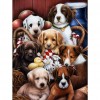Dogs - Full Square Diamond Painting(40*50cm)
