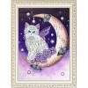 Moon Cat - Crystal Rhinestone Diamond Painting
