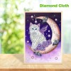 Moon Cat - Crystal Rhinestone Diamond Painting