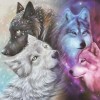 Wolves - Full Round Diamond Painting(30*30cm)