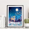 Christmas Deer - Full Round Diamond Painting