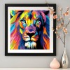 Colorful Lion - Full Round Diamond Painting