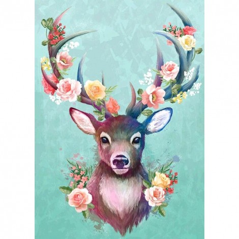 Elk - Full Round Diamond Painting