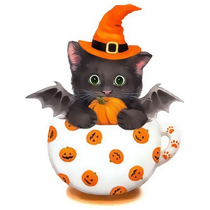 Pumpkin Cup Cat - Pa...