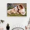 Dog and Sheep - Full Round Diamond Painting